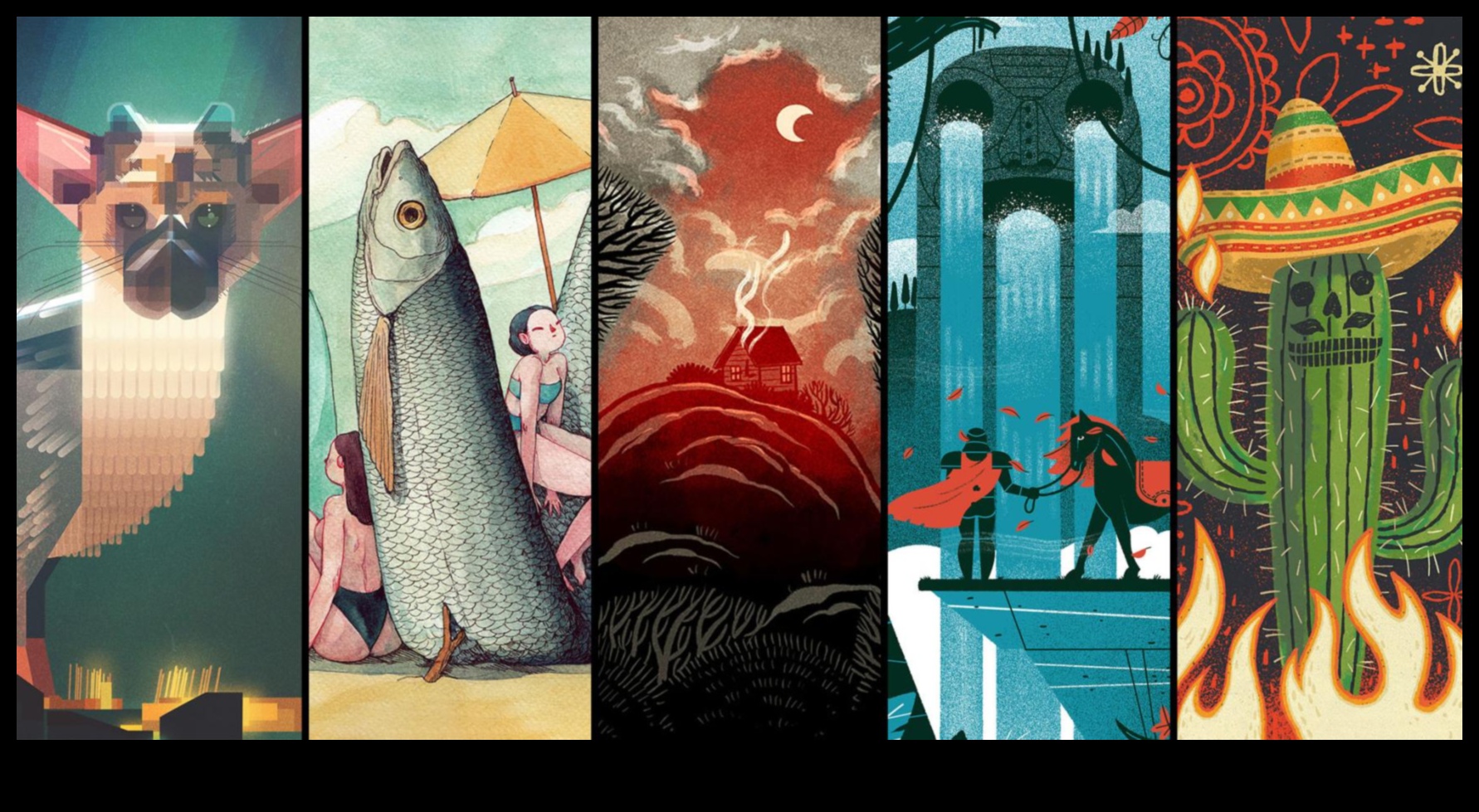 حقائق مجردة: فن التصميم الرقمي المعاصر