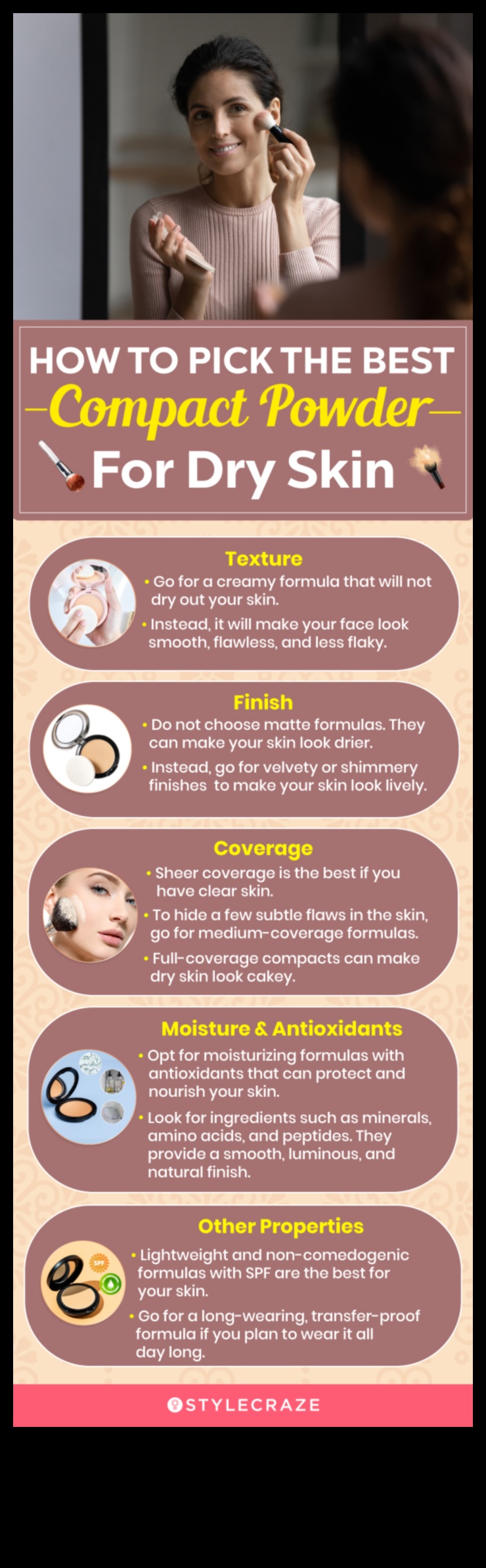 مسحوق للبشرة الجافة: تركيبات مرطبة لمكافحة التقشر