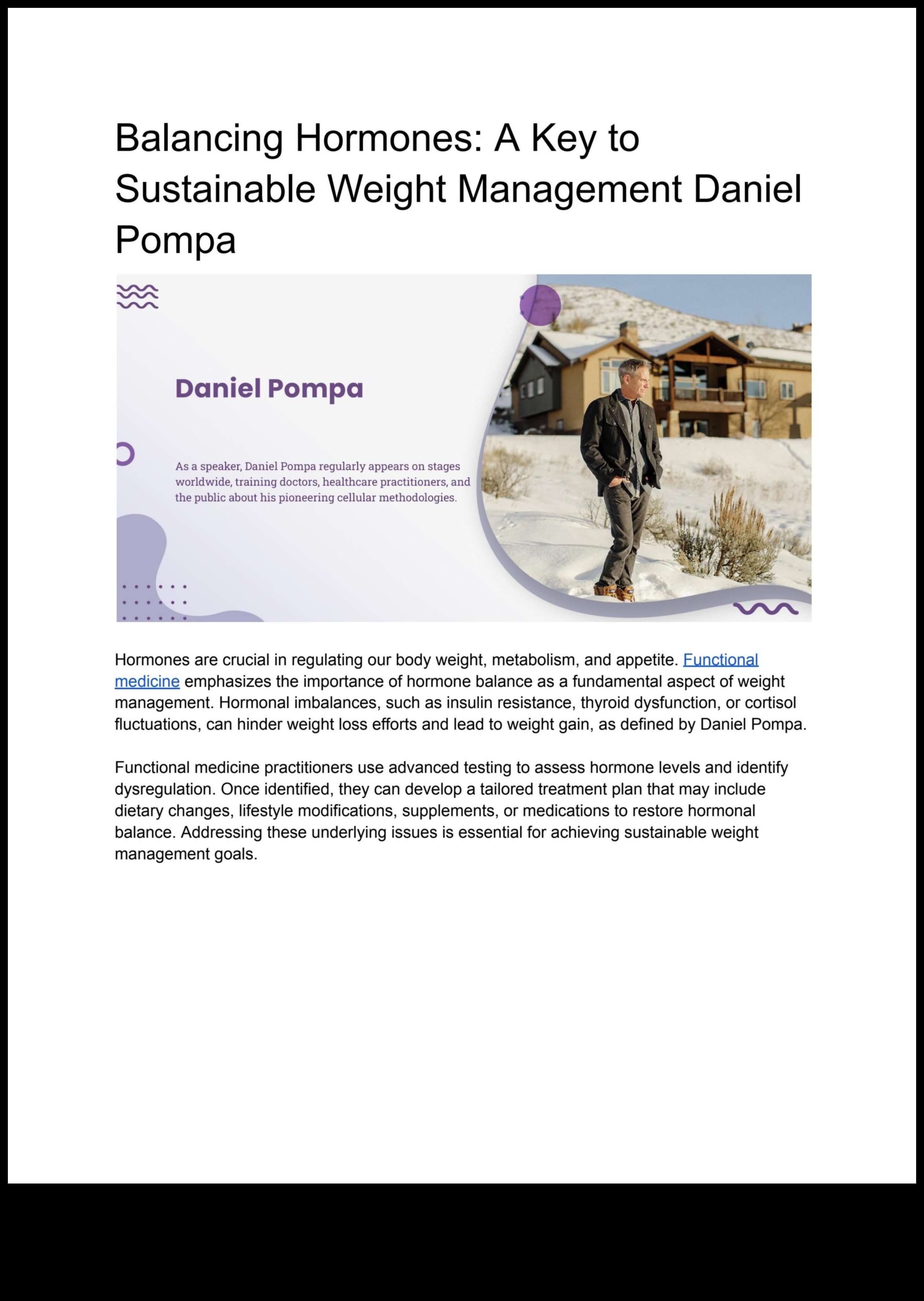 حمية فقدان الوزن والتوازن الهرموني: إيجاد التوازن